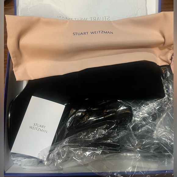 Brand New 5050 Block Suede Stuart Weitzman Boots - Picture 2 of 8